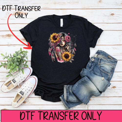 Boho With Feathers- DTF Transfer