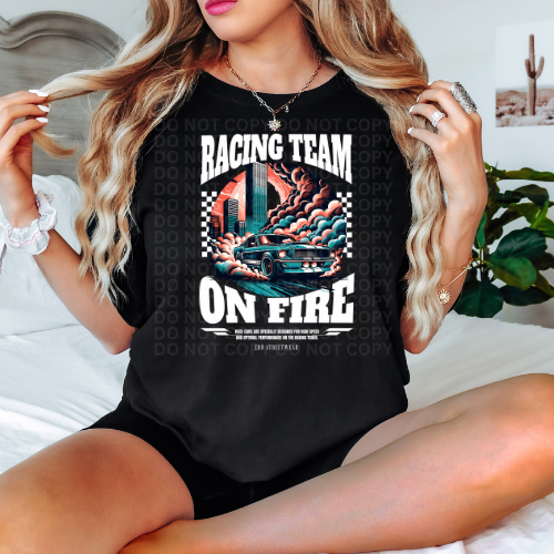 Racing Team On Fire -Graphic Tee/Hoodie