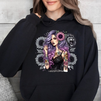 Boho with Tiger- Graphic Hoodie