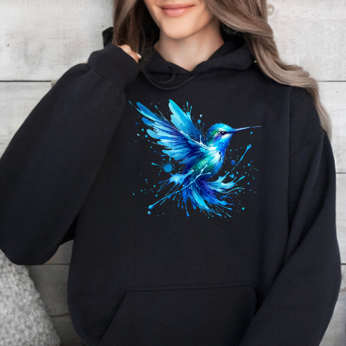 Blue Kingfisher- Graphic Hoodie