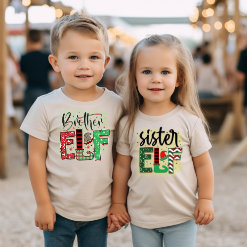 Brother/Sister Elf -Kids Tee