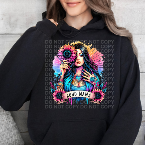 ADHD Mama- Graphic Hoodie