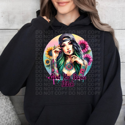 Aint No Basic Bitch Boho- Graphic Hoodie