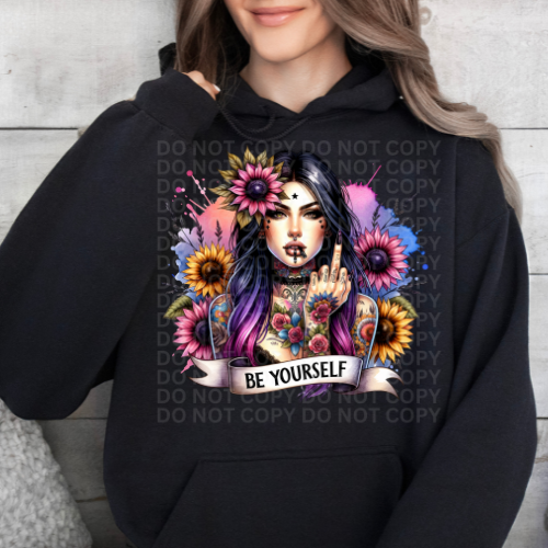 Be Yourself  Boho - Graphic Hoodie