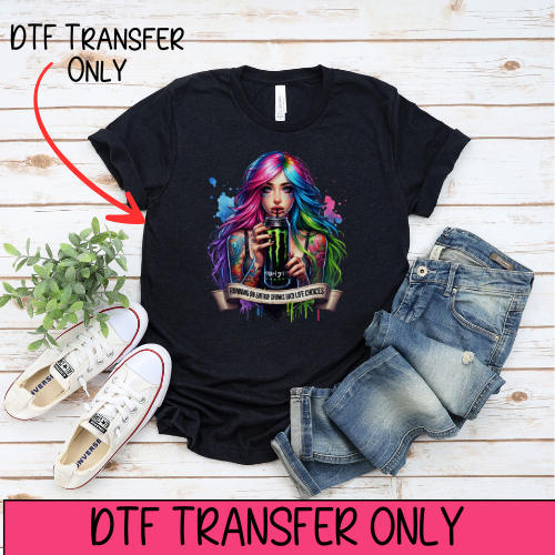 Black Monster DTF Transfer