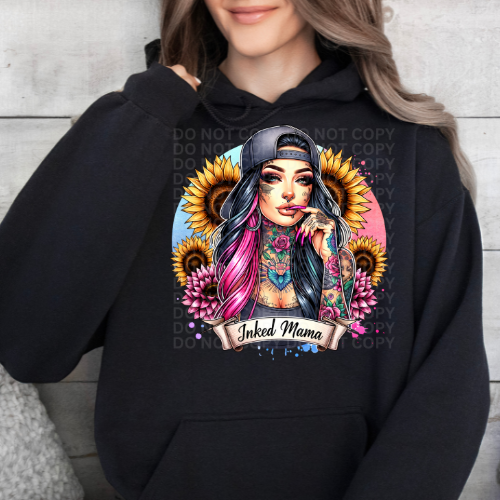 Inked Mama- Graphic Hoodie